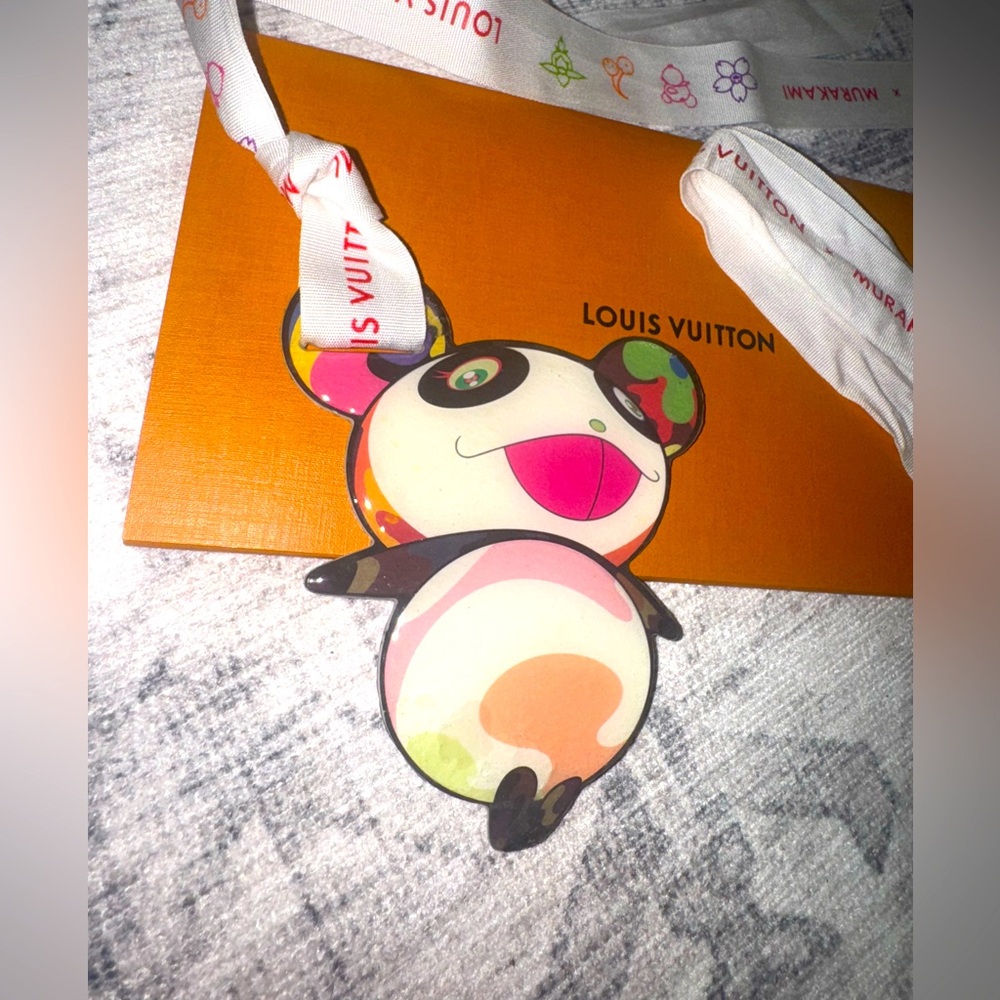 Louis Vuitton Murakami Panda Bag Charm Ornament 🌸